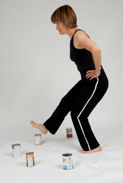 single leg reach balance exercise