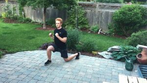 clock lunges exercise