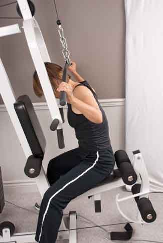 lat pull down • osteoporosis exercise contraindications
