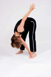 osteoporosis exercises to avoid • toe touch with twist