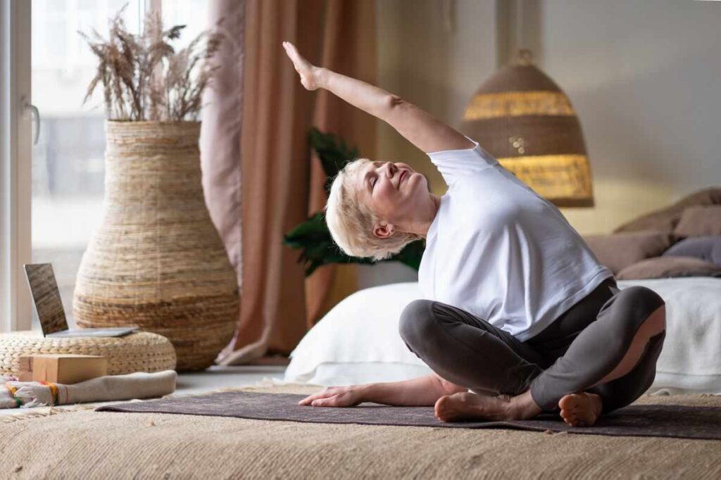 seated side bend